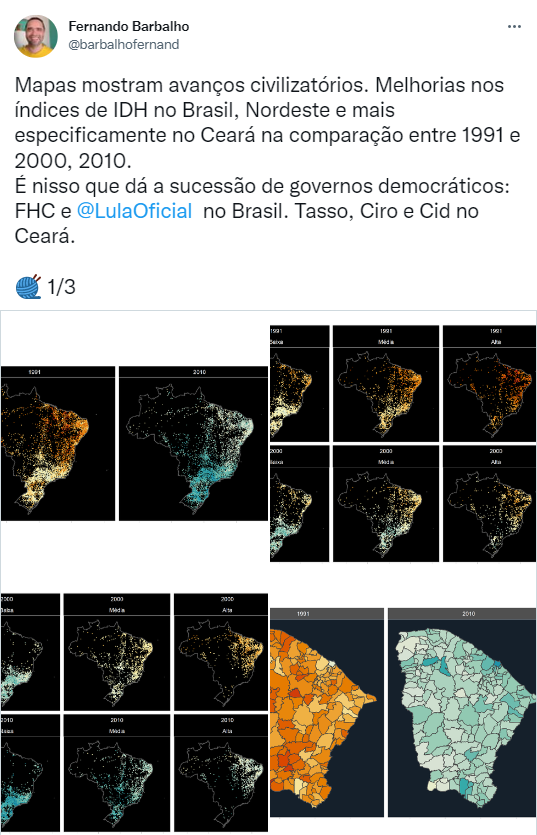 Tweet de Fernando Barbalho